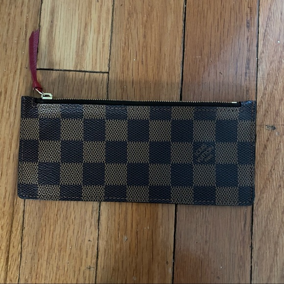 LOUIS VUITTON DAMIER EBENE JOSEPHINE WALLET INSERT COIN ZIP - Picture 10 of 10